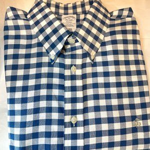 Brooks Brothers Supima Cotton REGENT Blue Shirt XL